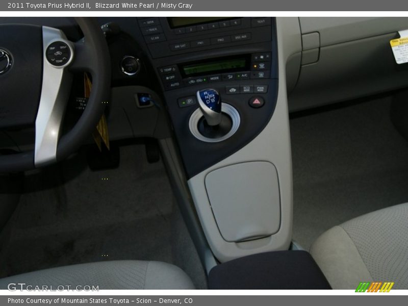 Blizzard White Pearl / Misty Gray 2011 Toyota Prius Hybrid II
