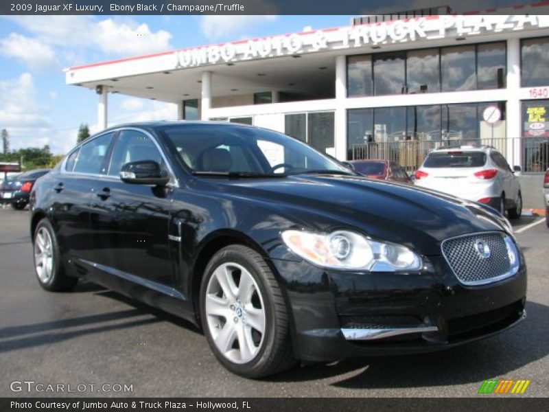 Ebony Black / Champagne/Truffle 2009 Jaguar XF Luxury