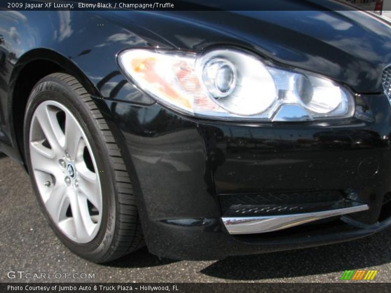 Ebony Black / Champagne/Truffle 2009 Jaguar XF Luxury
