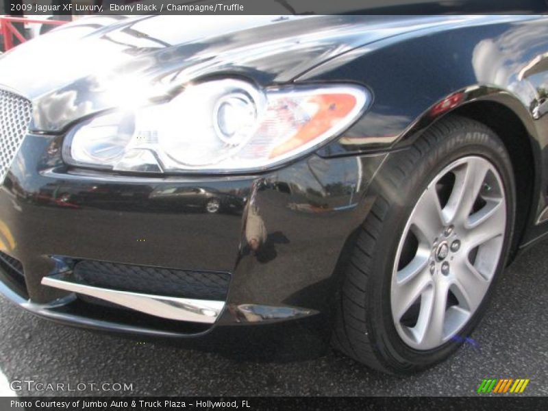 Ebony Black / Champagne/Truffle 2009 Jaguar XF Luxury