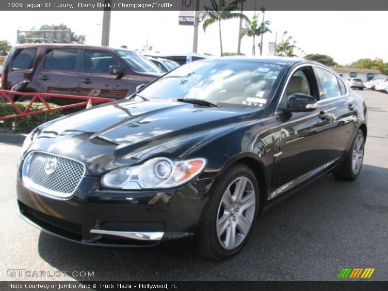 Ebony Black / Champagne/Truffle 2009 Jaguar XF Luxury