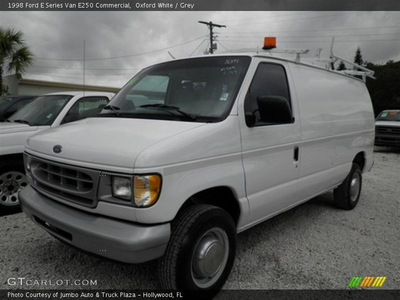 Oxford White / Grey 1998 Ford E Series Van E250 Commercial
