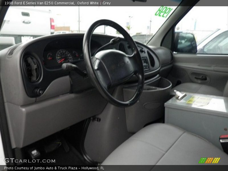 Oxford White / Grey 1998 Ford E Series Van E250 Commercial