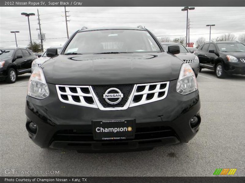 Super Black / Gray 2012 Nissan Rogue SV