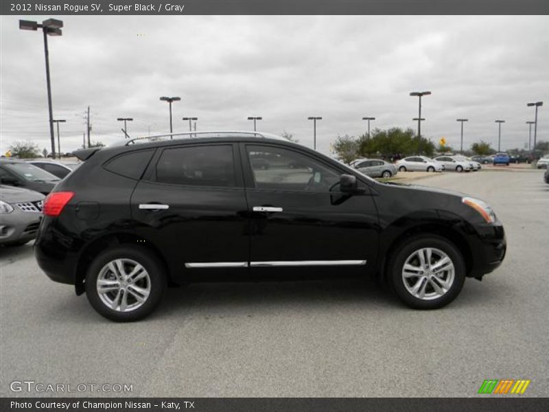 Super Black / Gray 2012 Nissan Rogue SV