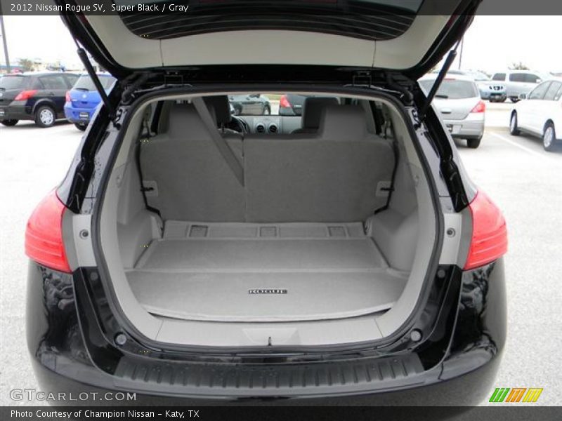 Super Black / Gray 2012 Nissan Rogue SV
