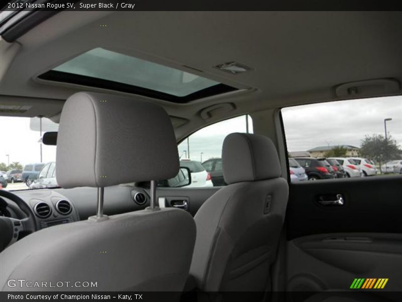 Super Black / Gray 2012 Nissan Rogue SV