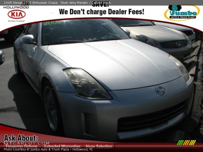 Silver Alloy Metallic / Carbon Black 2006 Nissan 350Z Enthusiast Coupe