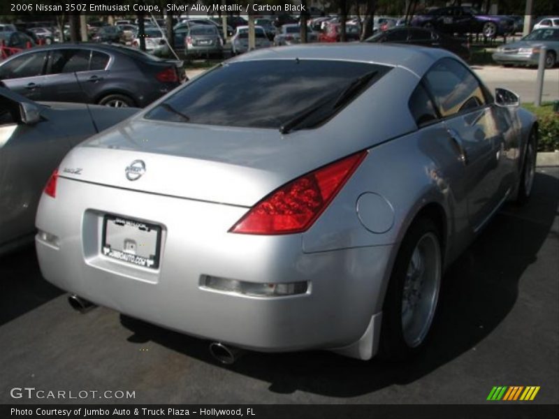 Silver Alloy Metallic / Carbon Black 2006 Nissan 350Z Enthusiast Coupe