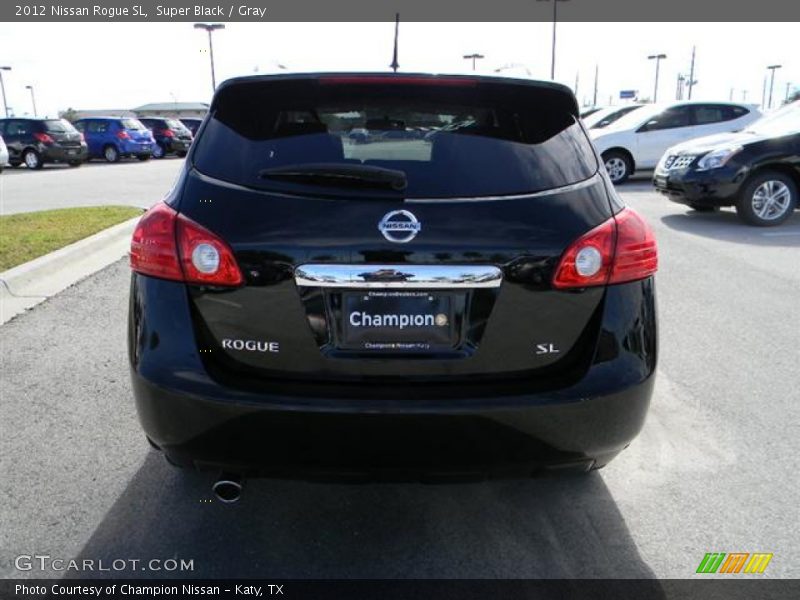 Super Black / Gray 2012 Nissan Rogue SL