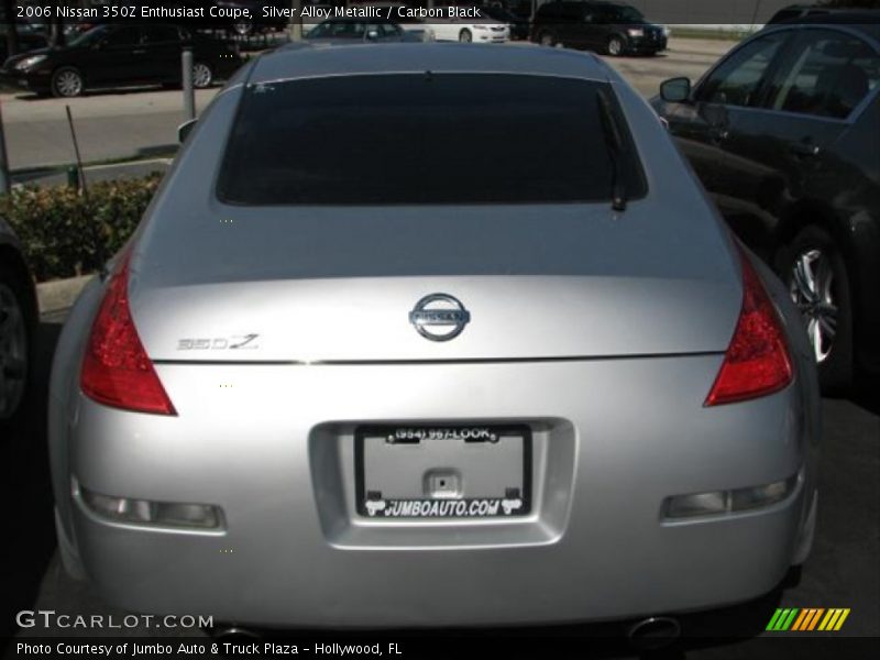 Silver Alloy Metallic / Carbon Black 2006 Nissan 350Z Enthusiast Coupe