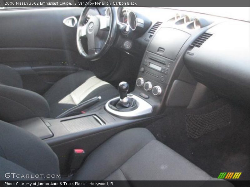 Silver Alloy Metallic / Carbon Black 2006 Nissan 350Z Enthusiast Coupe
