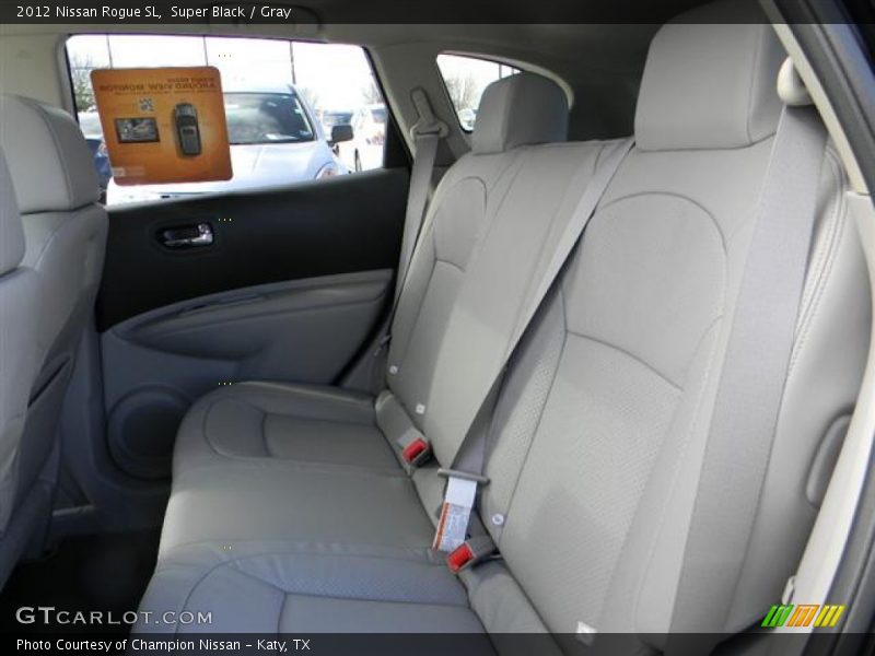 Super Black / Gray 2012 Nissan Rogue SL