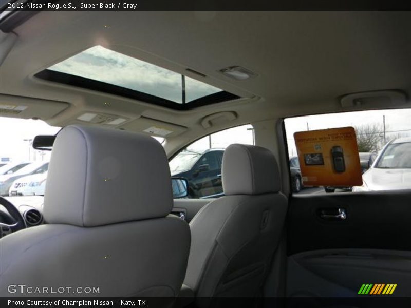 Super Black / Gray 2012 Nissan Rogue SL