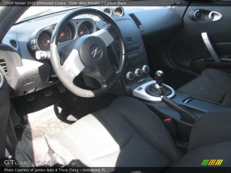 Silver Alloy Metallic / Carbon Black 2006 Nissan 350Z Enthusiast Coupe