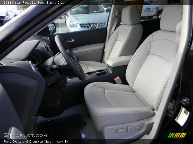 Super Black / Gray 2012 Nissan Rogue SL