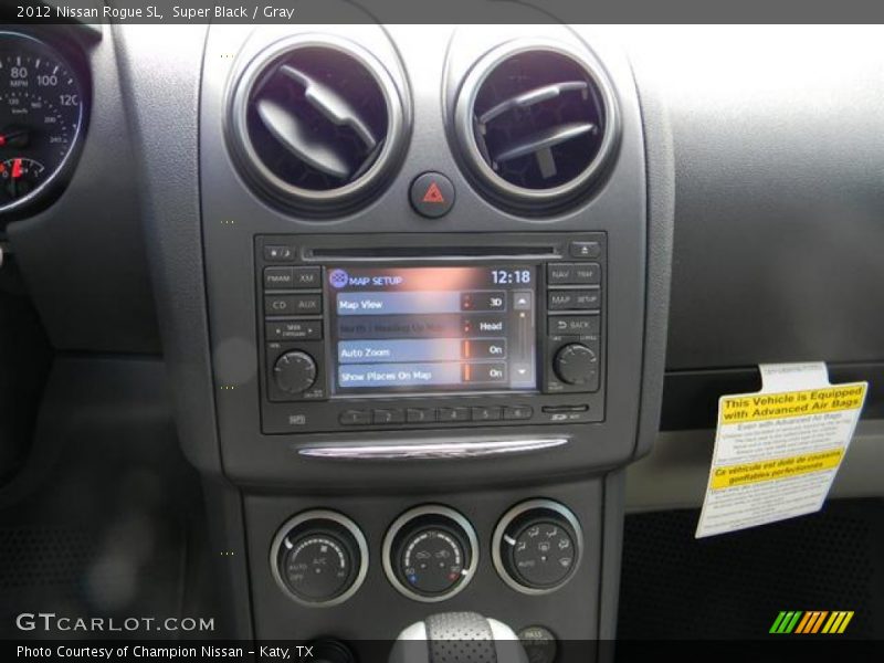 Super Black / Gray 2012 Nissan Rogue SL