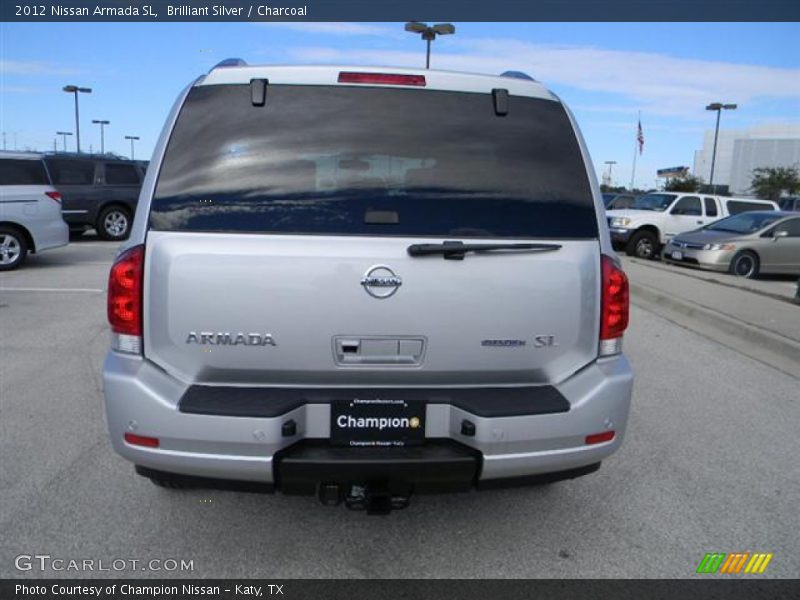 Brilliant Silver / Charcoal 2012 Nissan Armada SL