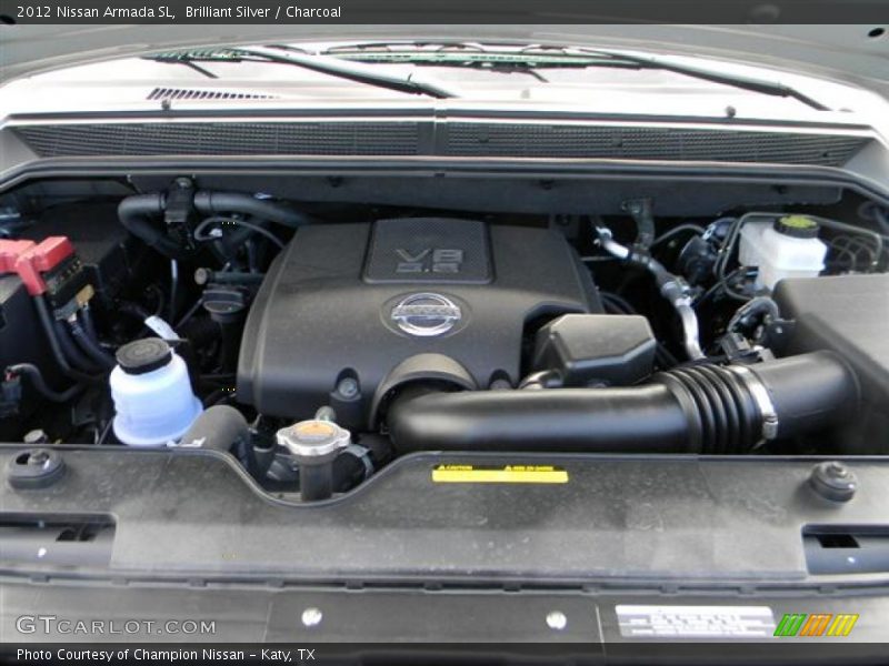 Brilliant Silver / Charcoal 2012 Nissan Armada SL
