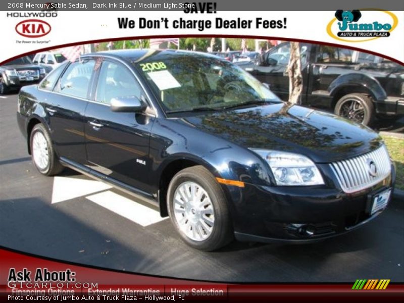 Dark Ink Blue / Medium Light Stone 2008 Mercury Sable Sedan
