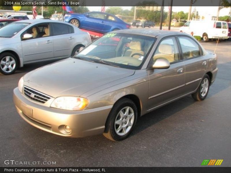 Sand Beige / Beige 2004 Kia Spectra Sedan