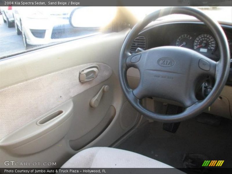 Sand Beige / Beige 2004 Kia Spectra Sedan