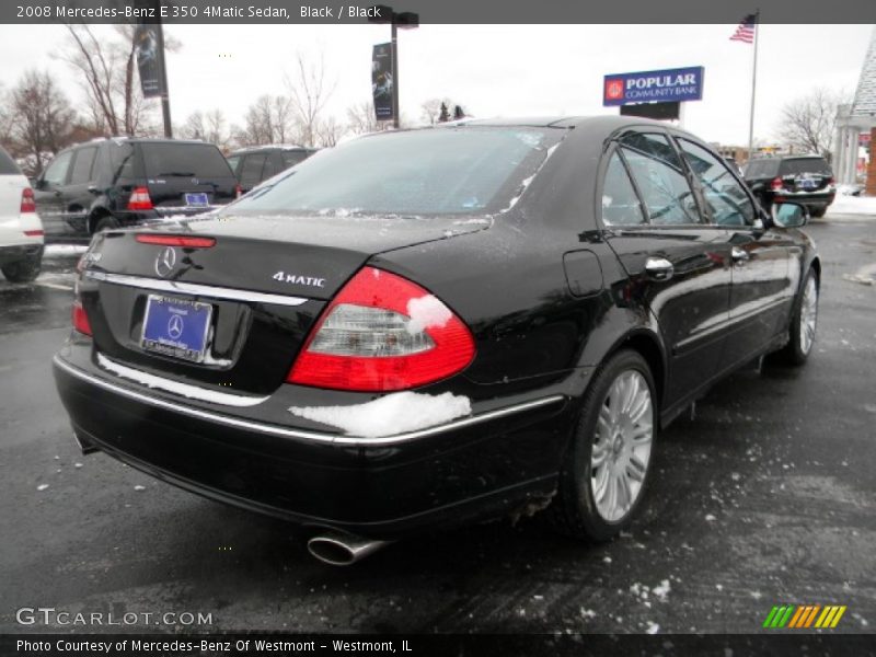 Black / Black 2008 Mercedes-Benz E 350 4Matic Sedan