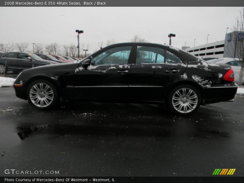 Black / Black 2008 Mercedes-Benz E 350 4Matic Sedan