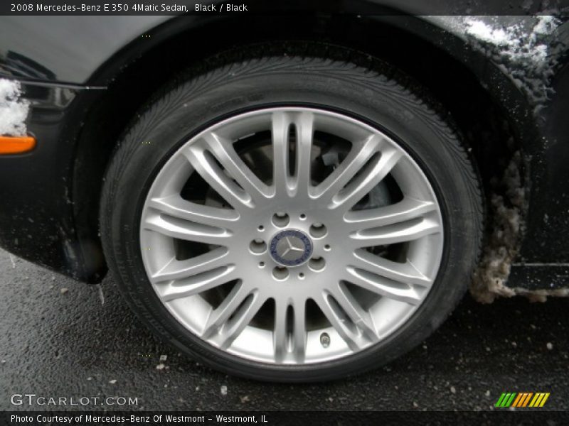 Black / Black 2008 Mercedes-Benz E 350 4Matic Sedan