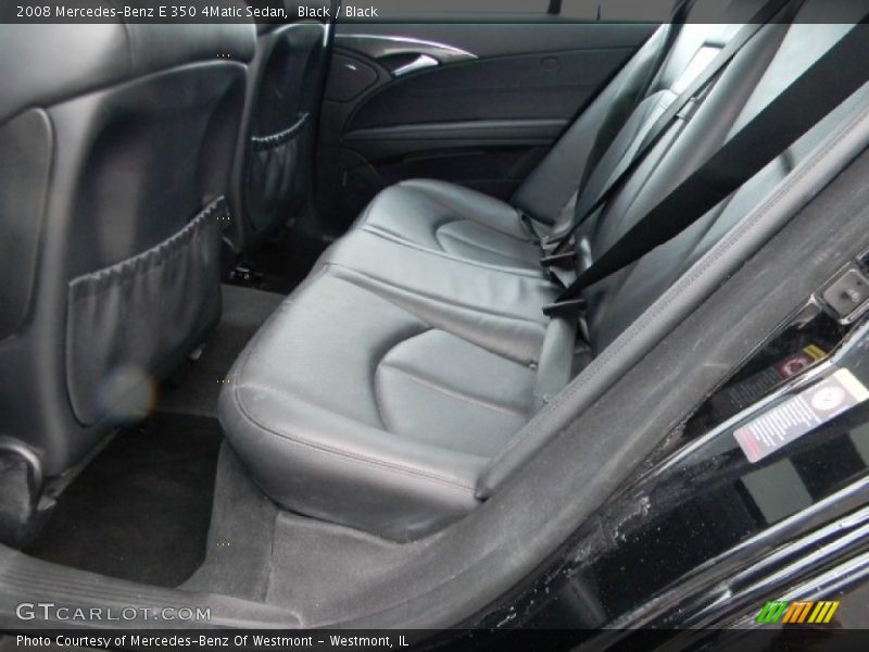 Black / Black 2008 Mercedes-Benz E 350 4Matic Sedan