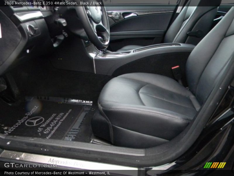 Black / Black 2008 Mercedes-Benz E 350 4Matic Sedan