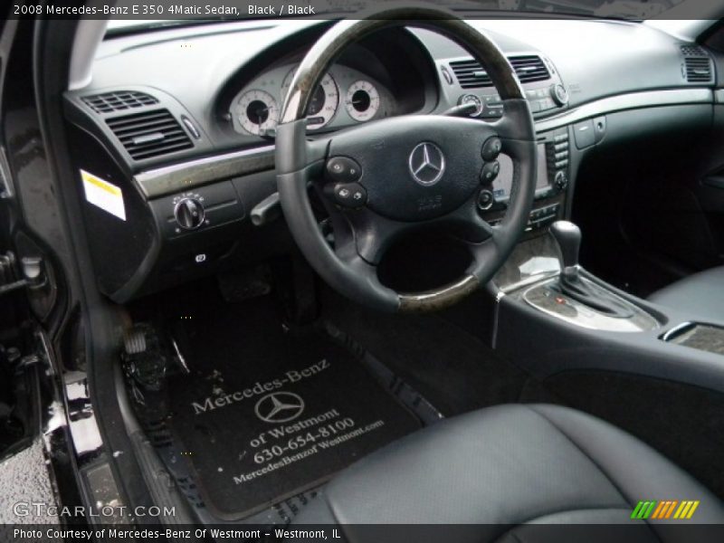 Black / Black 2008 Mercedes-Benz E 350 4Matic Sedan