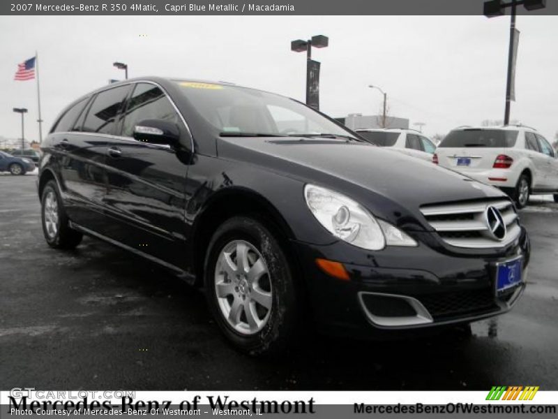 Capri Blue Metallic / Macadamia 2007 Mercedes-Benz R 350 4Matic
