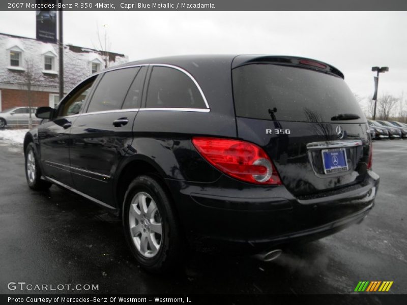 Capri Blue Metallic / Macadamia 2007 Mercedes-Benz R 350 4Matic