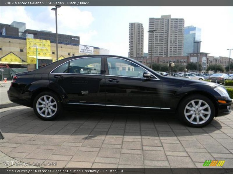 Black / Black 2009 Mercedes-Benz S 550 Sedan