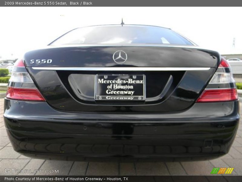 Black / Black 2009 Mercedes-Benz S 550 Sedan
