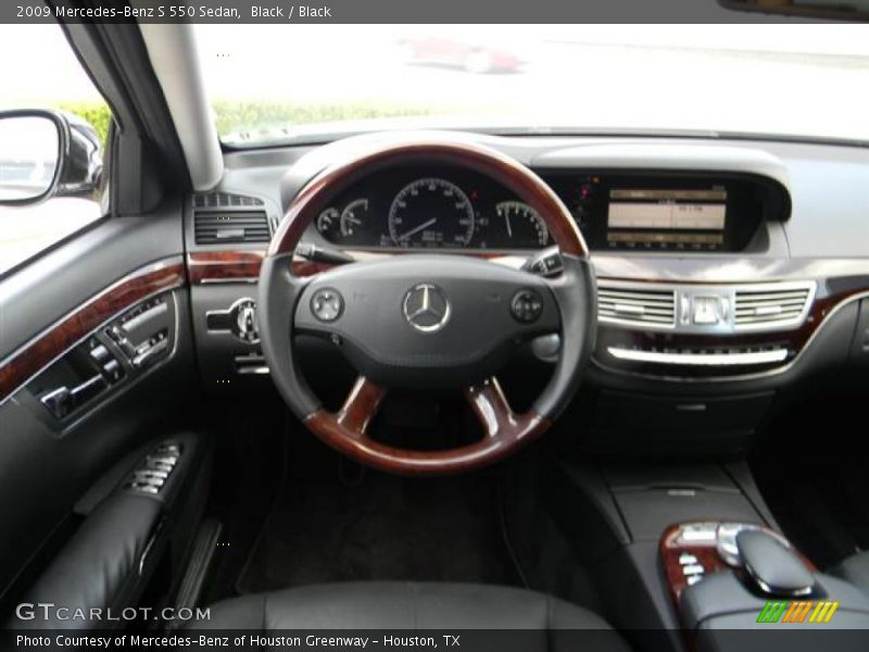 Black / Black 2009 Mercedes-Benz S 550 Sedan