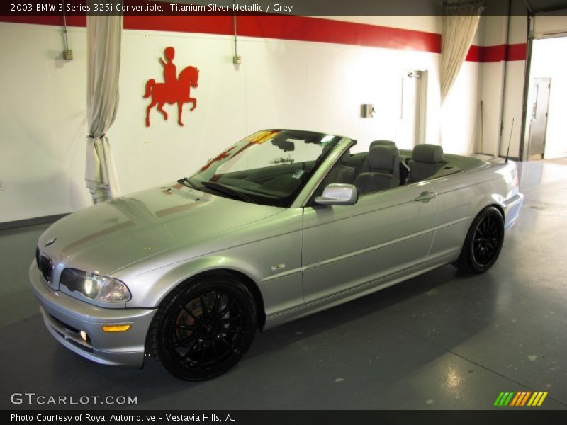 Titanium Silver Metallic / Grey 2003 BMW 3 Series 325i Convertible