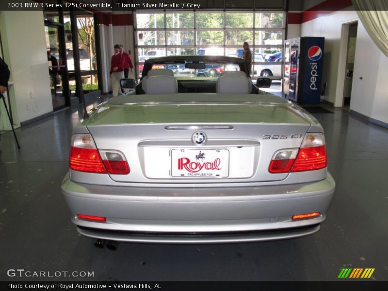 Titanium Silver Metallic / Grey 2003 BMW 3 Series 325i Convertible
