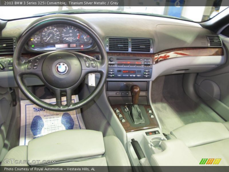 Titanium Silver Metallic / Grey 2003 BMW 3 Series 325i Convertible