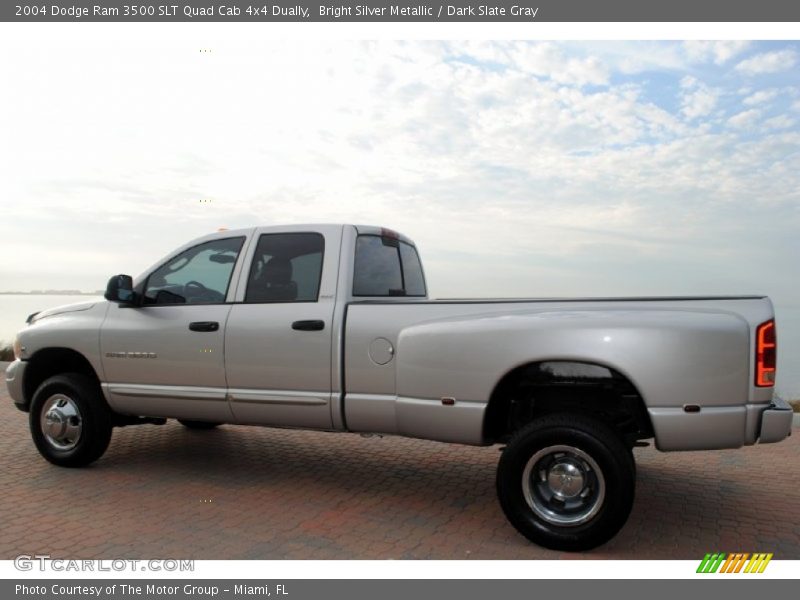 Bright Silver Metallic / Dark Slate Gray 2004 Dodge Ram 3500 SLT Quad Cab 4x4 Dually