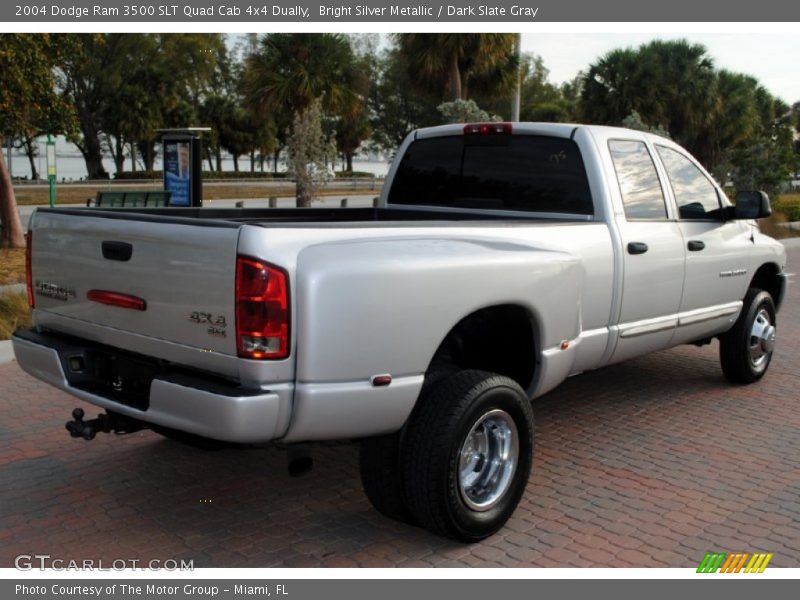 Bright Silver Metallic / Dark Slate Gray 2004 Dodge Ram 3500 SLT Quad Cab 4x4 Dually