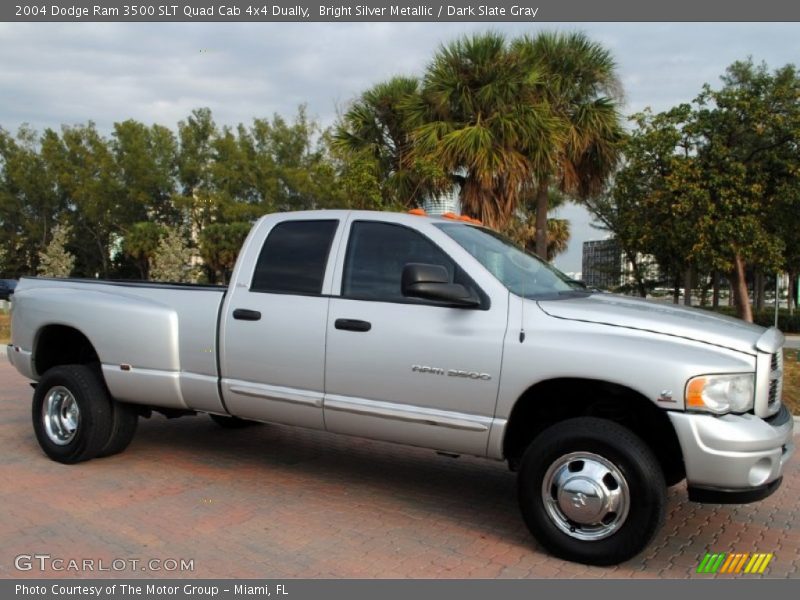  2004 Ram 3500 SLT Quad Cab 4x4 Dually Bright Silver Metallic
