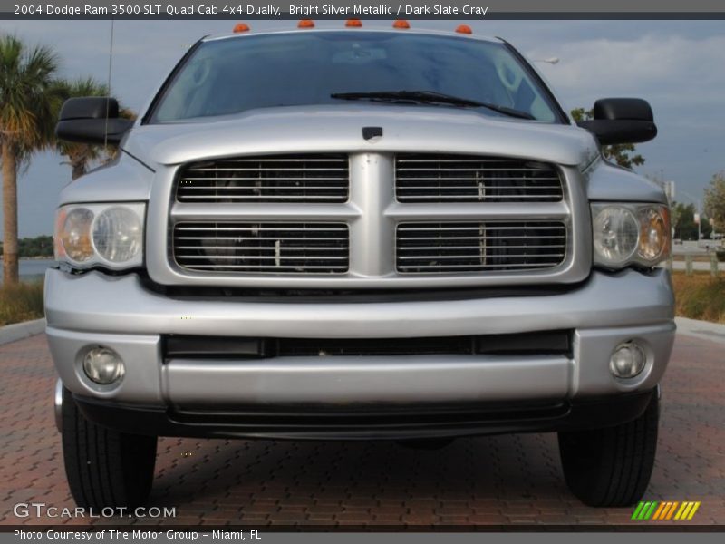 Bright Silver Metallic / Dark Slate Gray 2004 Dodge Ram 3500 SLT Quad Cab 4x4 Dually