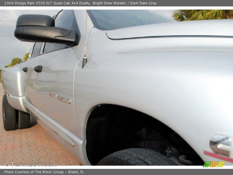 Bright Silver Metallic / Dark Slate Gray 2004 Dodge Ram 3500 SLT Quad Cab 4x4 Dually