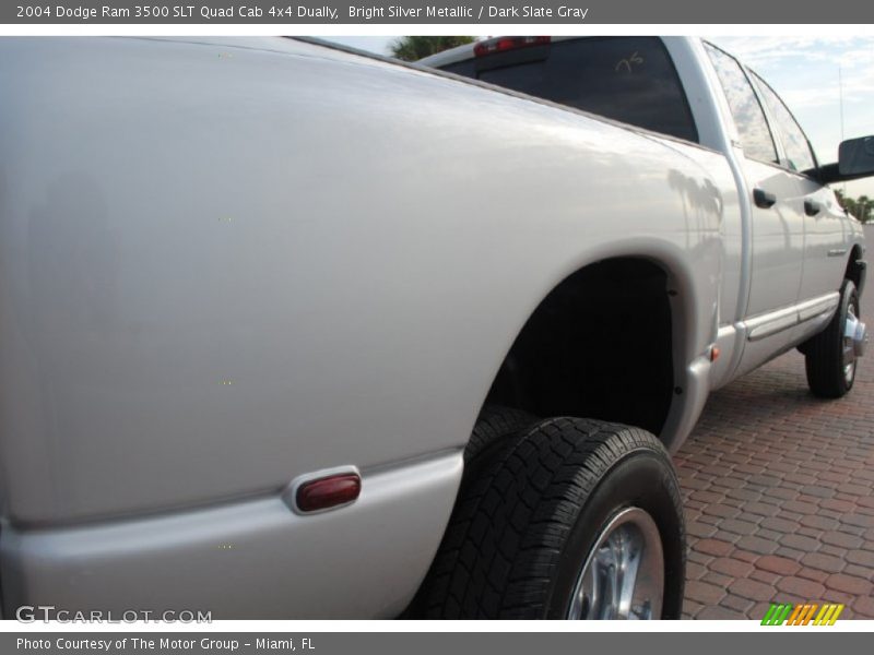 Bright Silver Metallic / Dark Slate Gray 2004 Dodge Ram 3500 SLT Quad Cab 4x4 Dually
