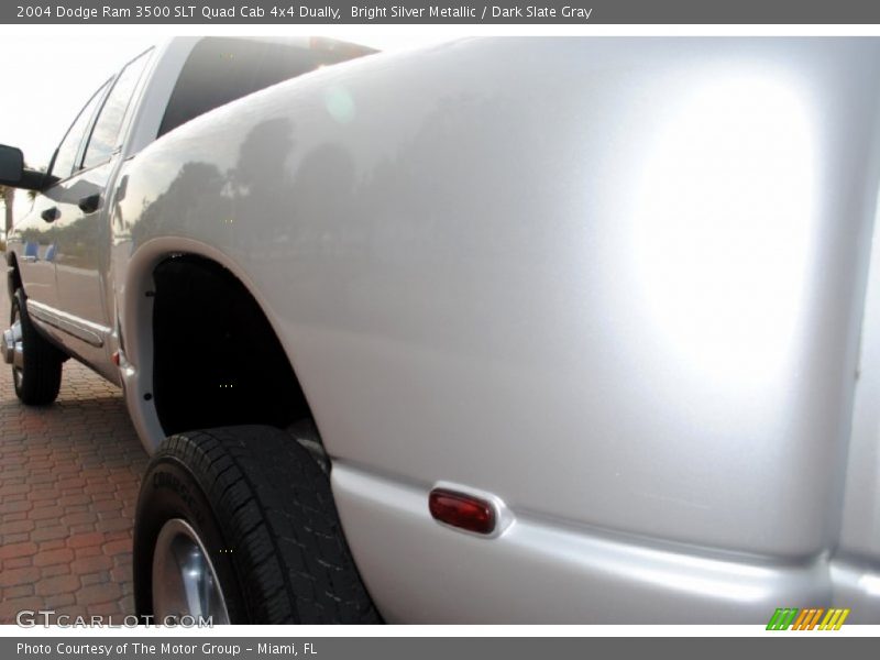 Bright Silver Metallic / Dark Slate Gray 2004 Dodge Ram 3500 SLT Quad Cab 4x4 Dually
