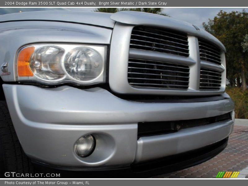Bright Silver Metallic / Dark Slate Gray 2004 Dodge Ram 3500 SLT Quad Cab 4x4 Dually