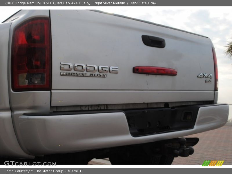 Bright Silver Metallic / Dark Slate Gray 2004 Dodge Ram 3500 SLT Quad Cab 4x4 Dually