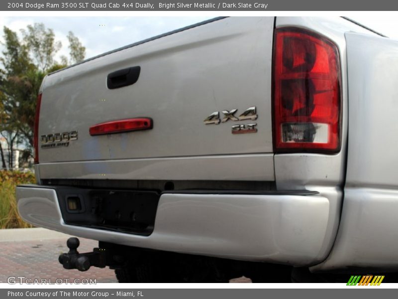 Bright Silver Metallic / Dark Slate Gray 2004 Dodge Ram 3500 SLT Quad Cab 4x4 Dually